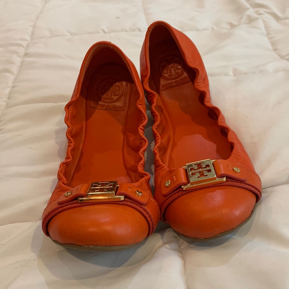 Orange Tory Burch Flats size 9